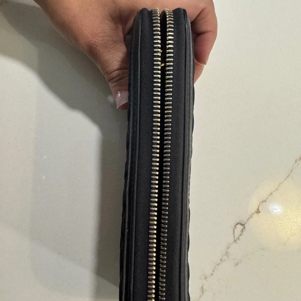 ✨ Prada Quilted Nylon Zip-Around Wallet - Black ✨